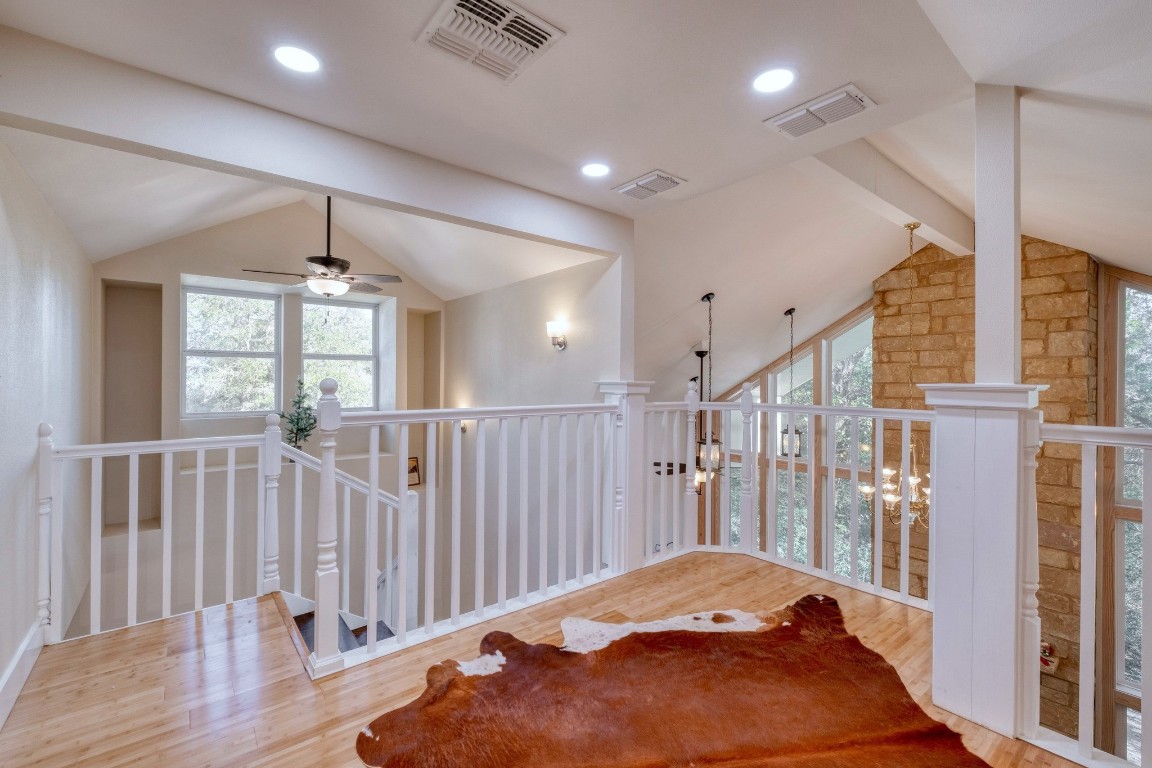 123 Bowie Trail Luling, TX 78648 - Photo 27 of 39 a view of hallway with furniture and windows