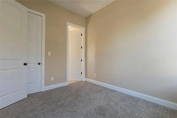 a view of an empty room