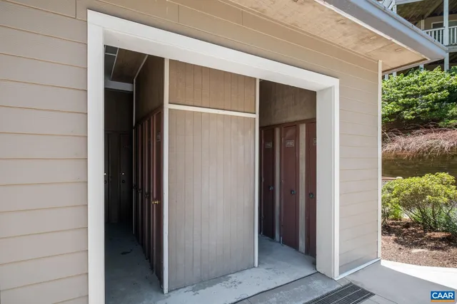 a view of a door of the house
