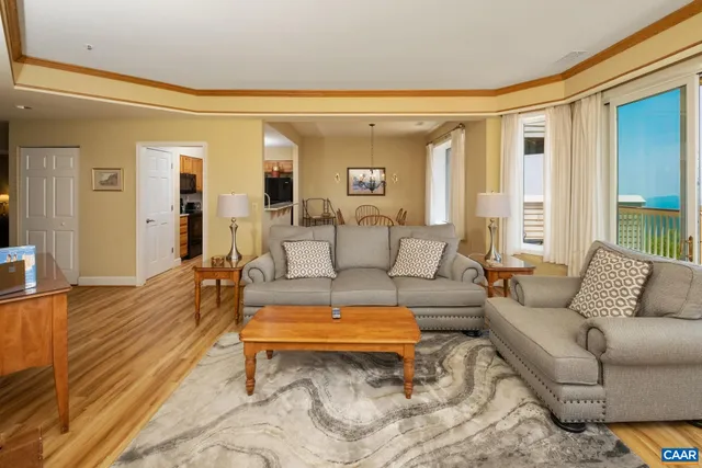 a living room with furniture and a couch