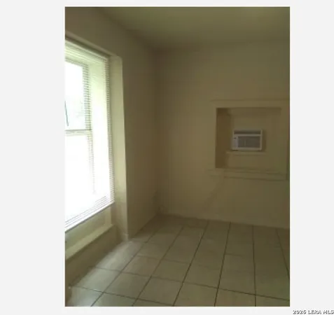 a bathroom with a window