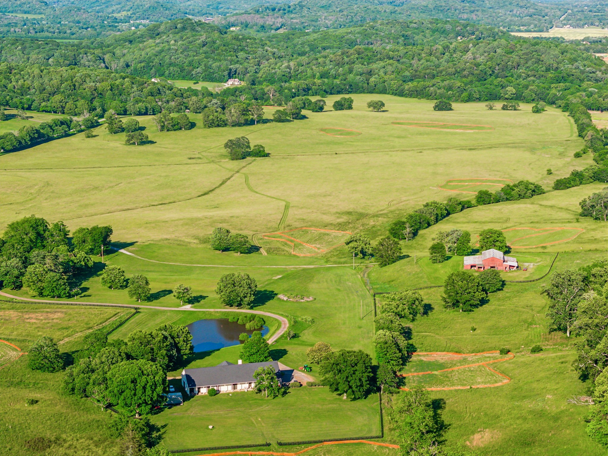 3201 Carl Road Franklin, TN 37064 - Photo 25 of 47 a view of a large yard with lots of green space