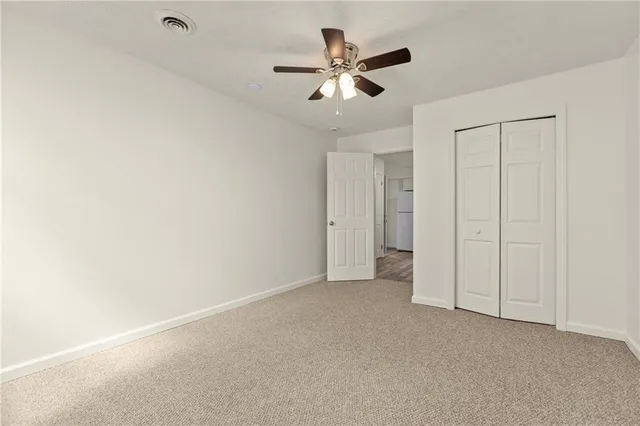 a view of an empty room