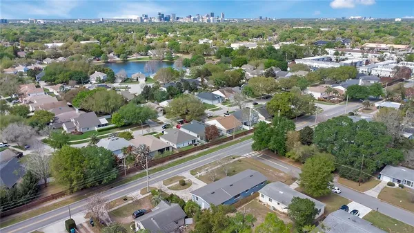 a picture of door with houses