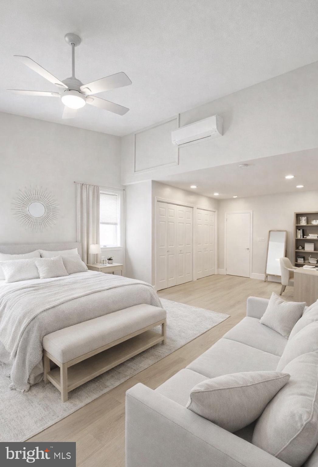 125 Maple Street Conshohocken, PA 19428 - Photo 8 of 20 a large white bed in a white room