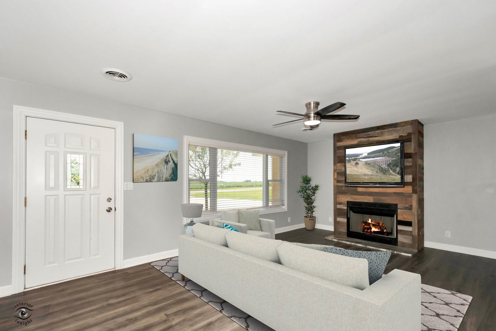 27924 South Scheer Road Peotone, IL 60468 - Photo 5 of 27 a living room with furniture and a fireplace