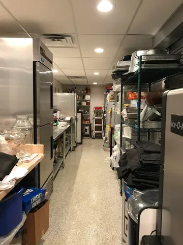 a view of storage and utility room