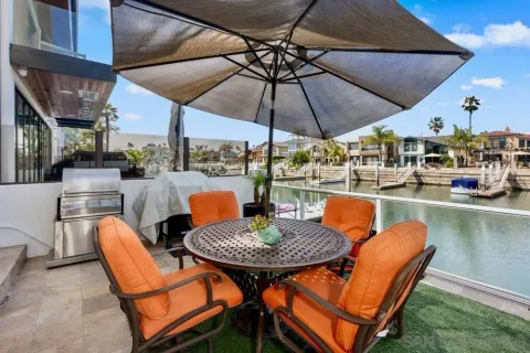a outdoor space with patio the table and chairs