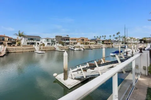 a view of a lake with outdoor space