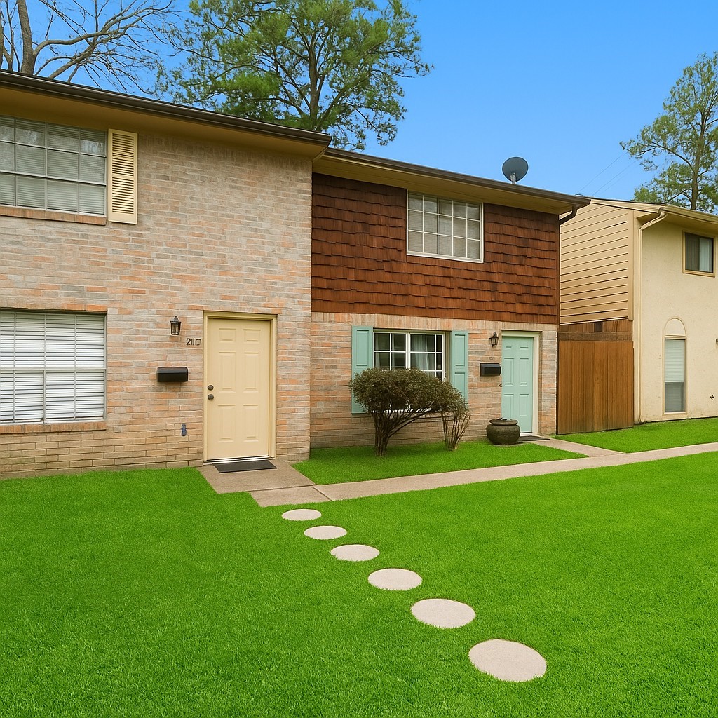 407 West Semands Street Conroe, TX 77301 - Photo 2 of 28 a view of a house with a backyard