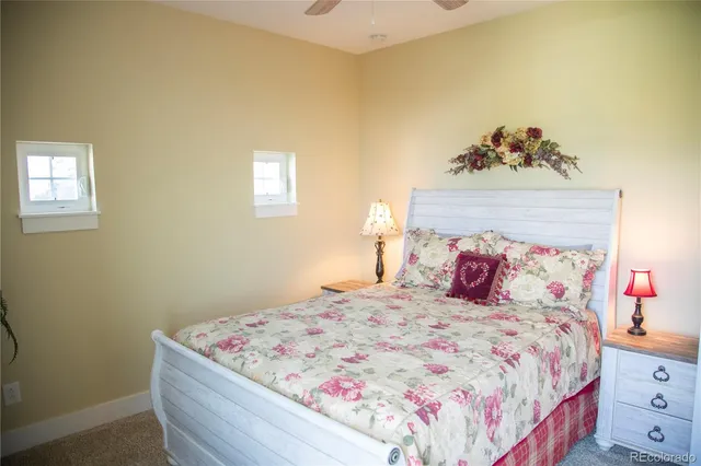 a workspace with furniture and window