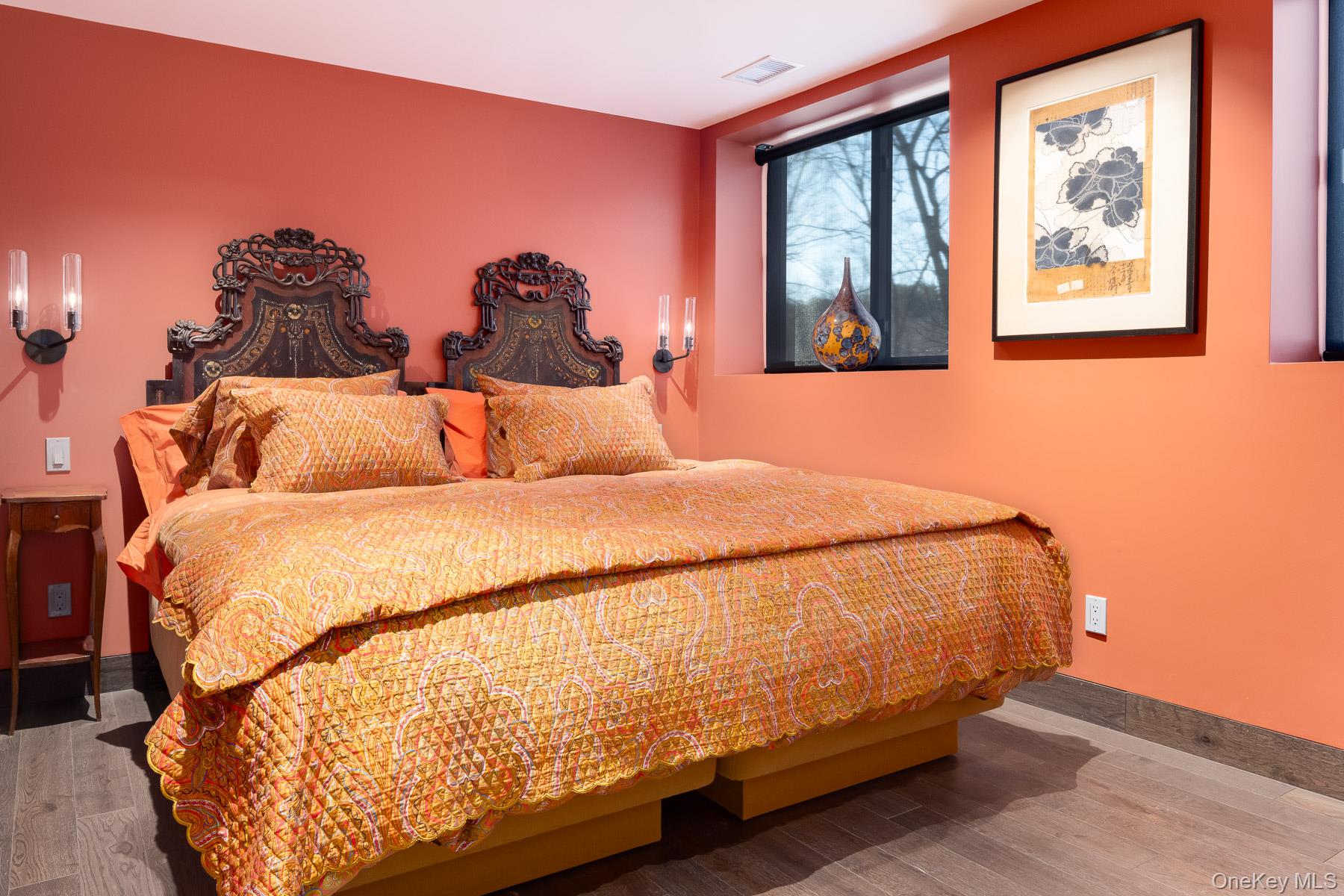 49 Indian Hill Road Pound Ridge, NY 10576 - Photo 23 of 34 a bed sitting in a bedroom next to a window