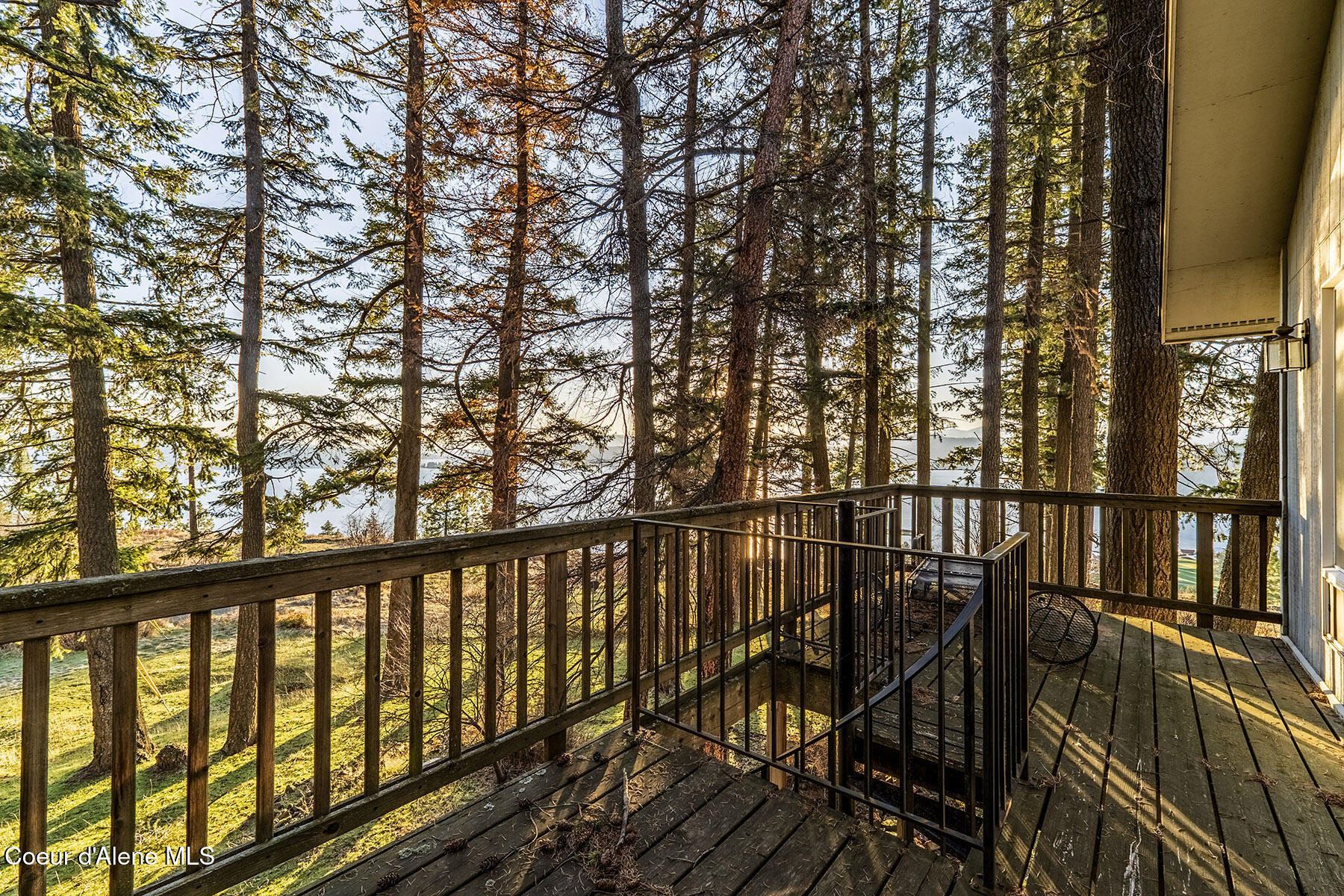 4234 East Potlatch Hill Road Coeur D'Alene, ID 83814 - Photo 23 of 46 Upstairs Deck View