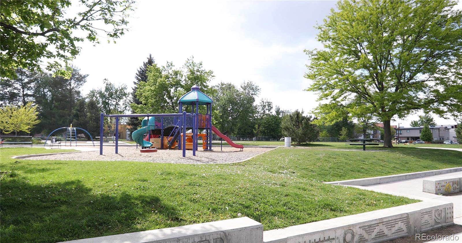 4572 North Raleigh Street Denver, CO 80212 - Photo 47 of 50 a view of a backyard with sitting area