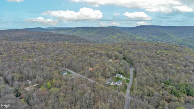 a view of city and mountain