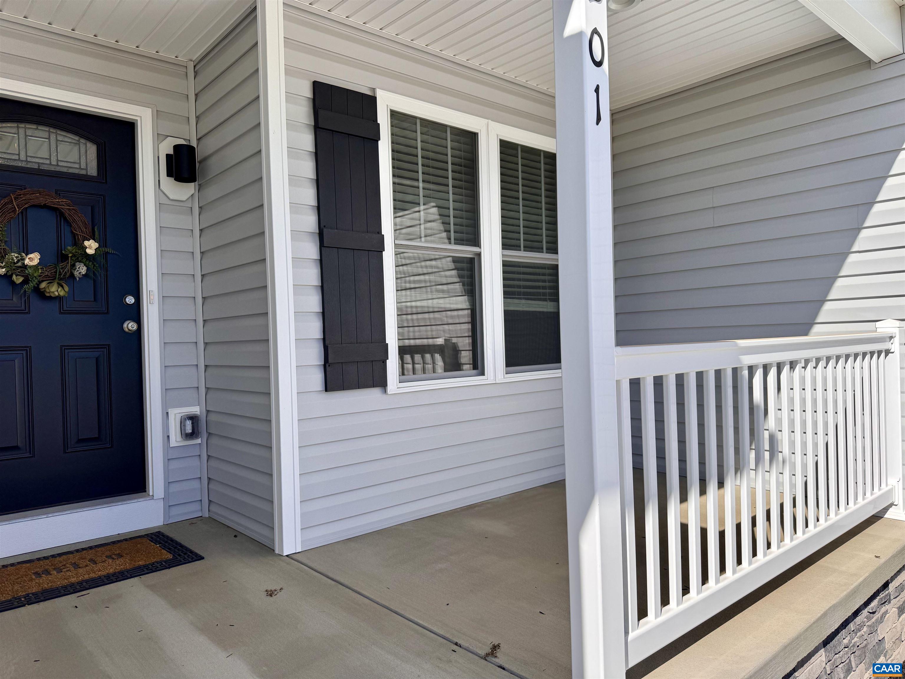 201 Spring Run Lane Waynesboro, VA 22980 - Photo 4 of 29 a view of a porch with a door and a window