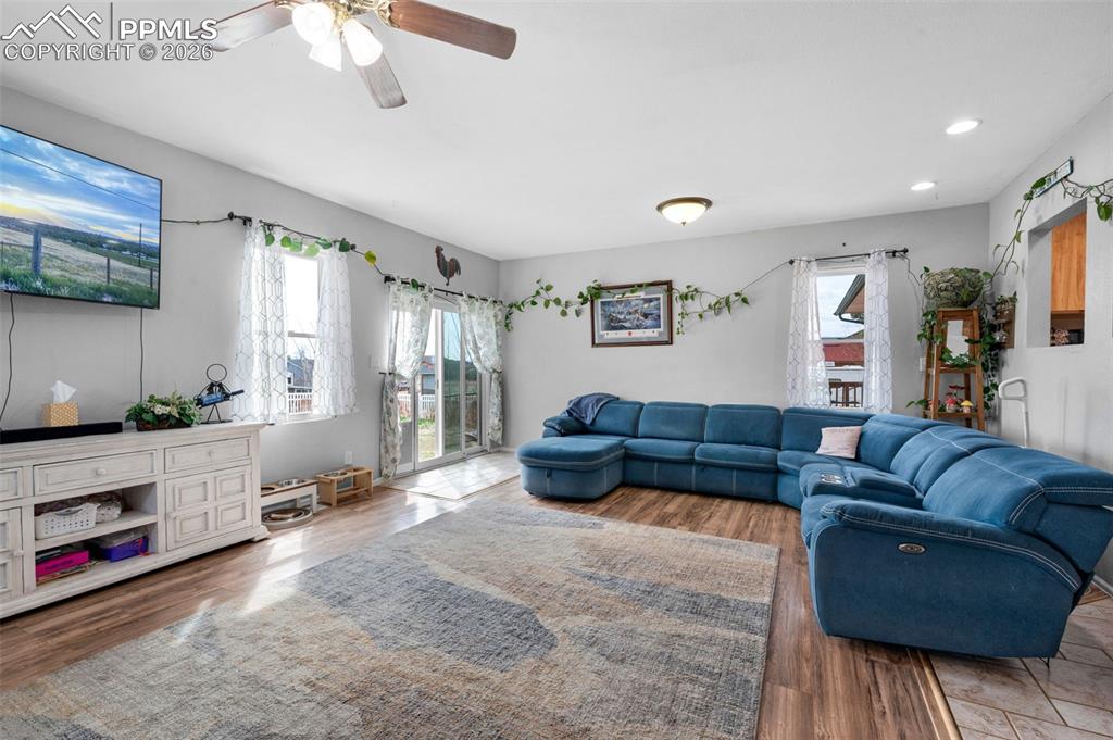 7 Lazy W Road Fountain, CO 80817 - Photo 20 of 48 Large family room walks out to large composite deck