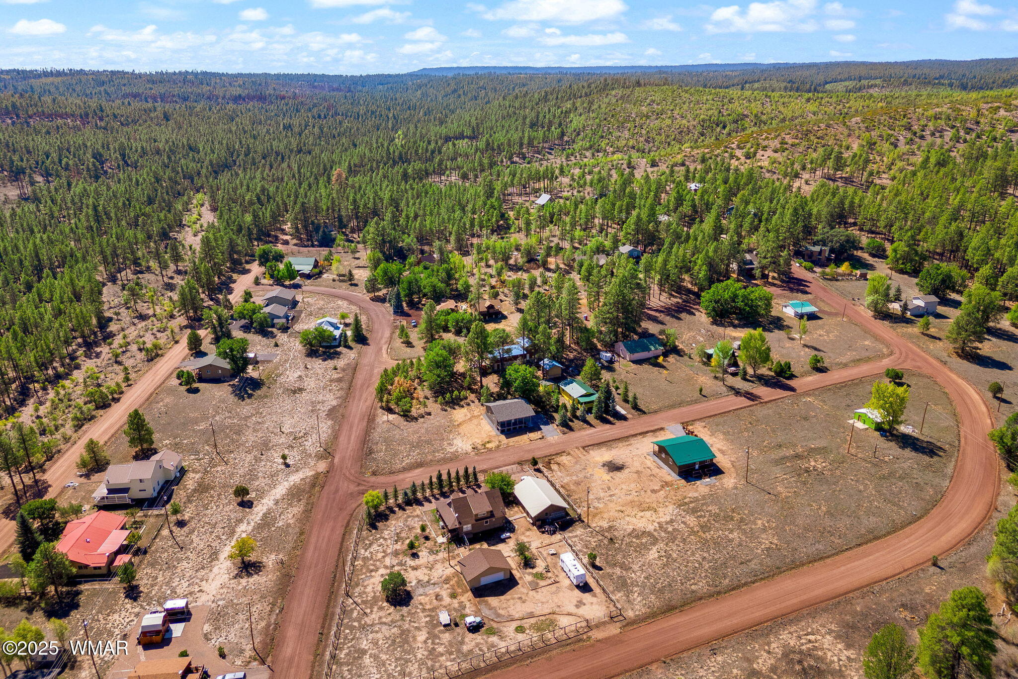 5523 Turkey Run Road Pinedale, AZ 85934 - Photo 23 of 34 an aerial view of a house with a yard