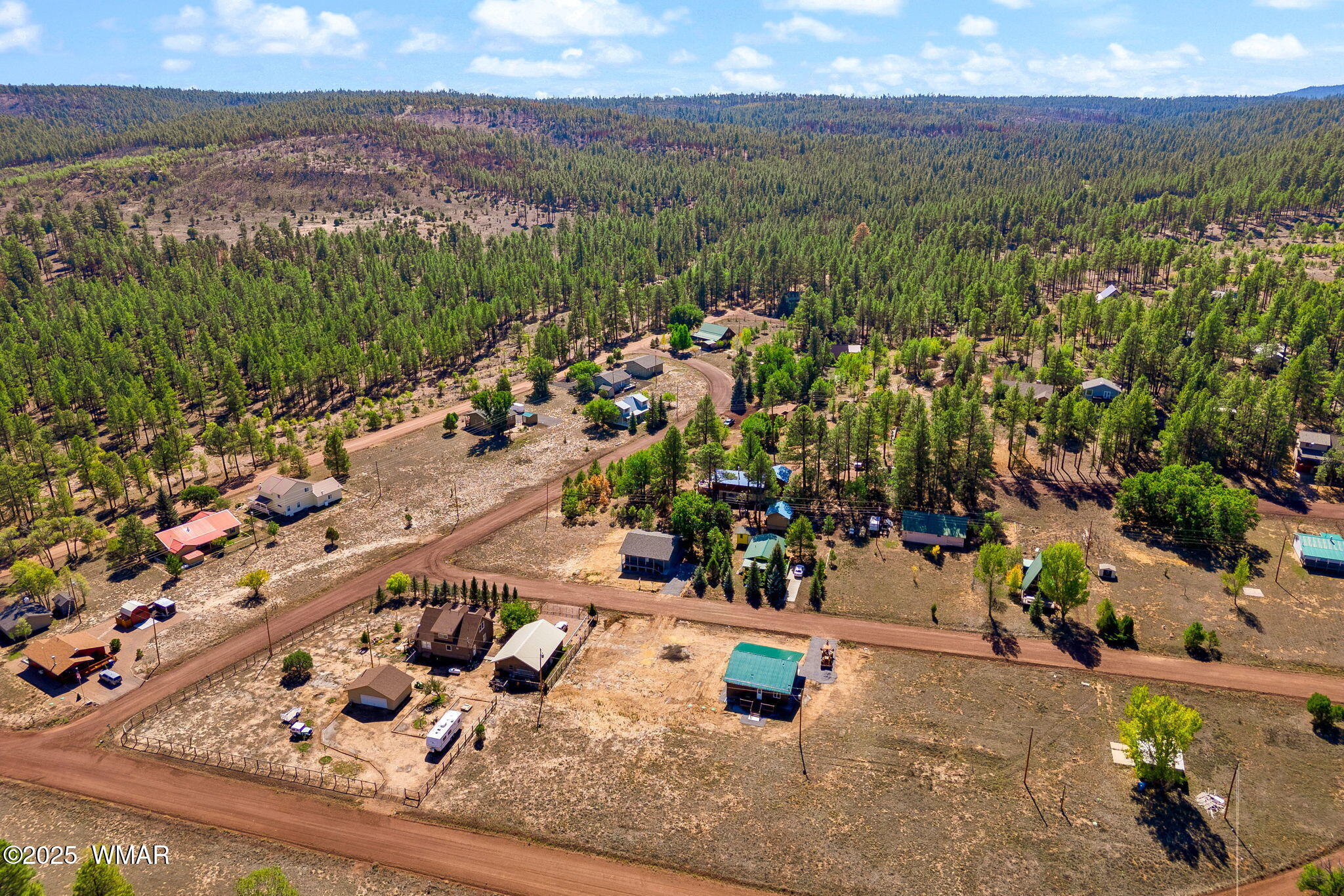 5523 Turkey Run Road Pinedale, AZ 85934 - Photo 24 of 34 an aerial view of a house with a yard