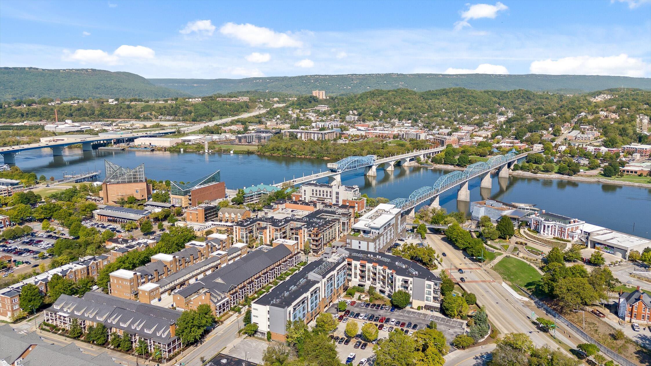 129 Walnut Street, Unit 20 Chattanooga, TN 37403 - Photo 45 of 51 Aerial view of Tennessee River