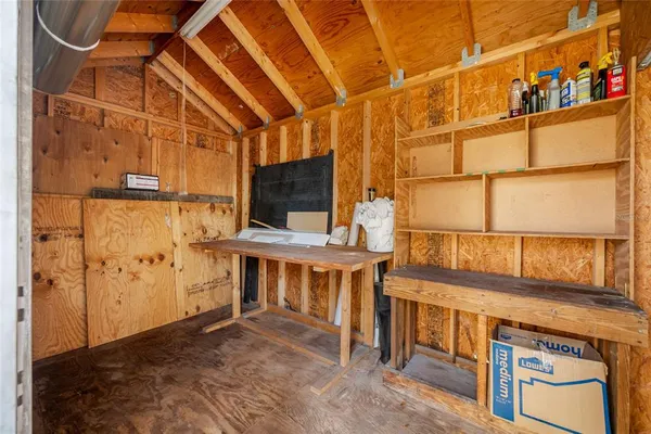 a view of a storage & utility room