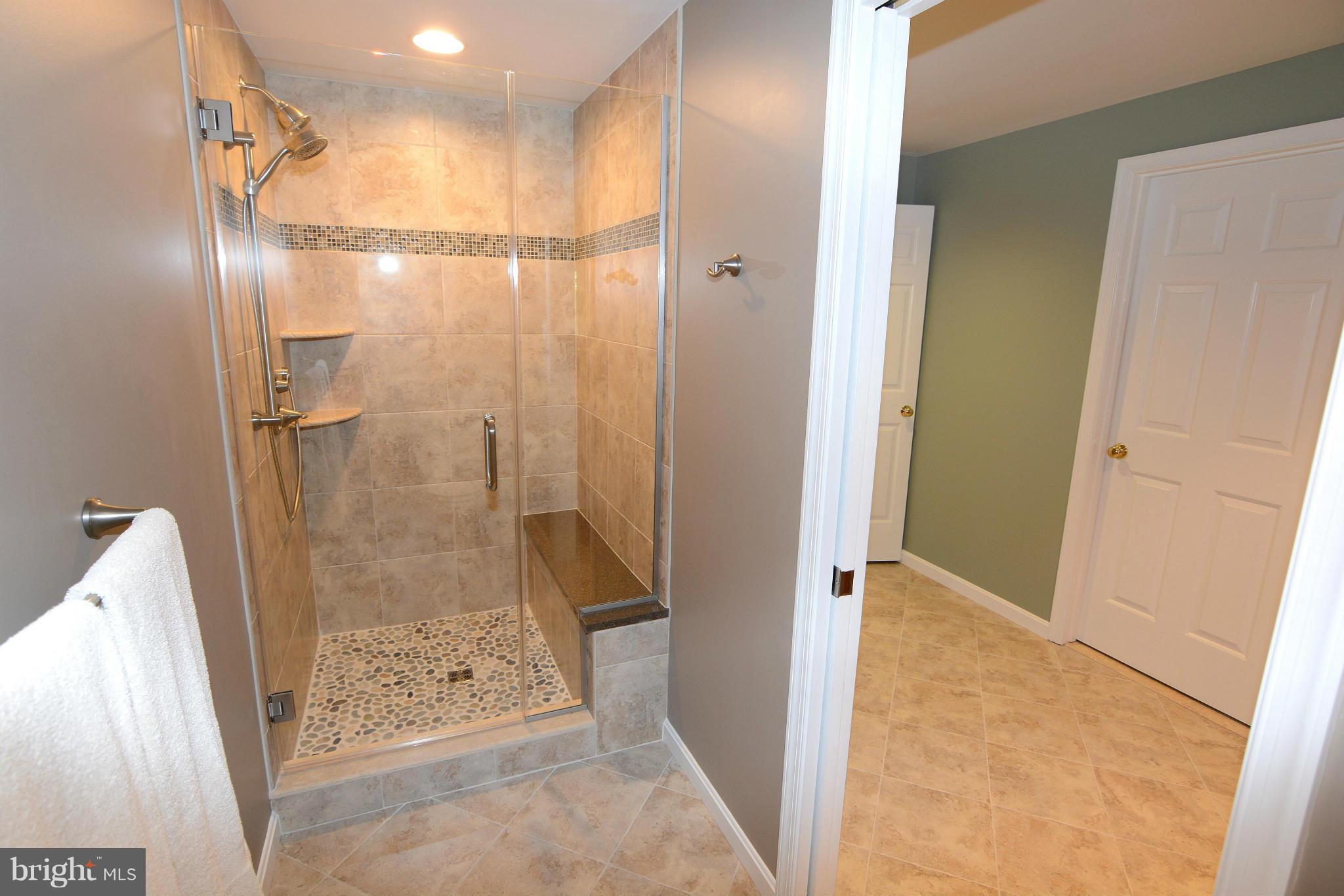 1040 South River Landing Road, Unit 1040 Edgewater, MD 21037 - Photo 20 of 30 a bathroom with a glass shower door