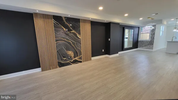 a view of a livingroom with a staircase