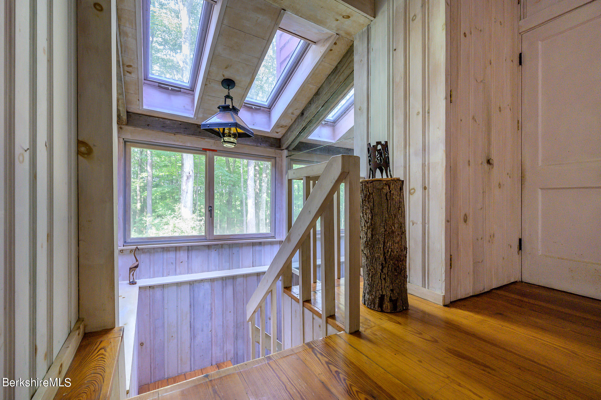 12 Austerlitz Road West Stockbridge, MA 01266 - Photo 27 of 46 a view of an entryway with wooden floor staircase and door