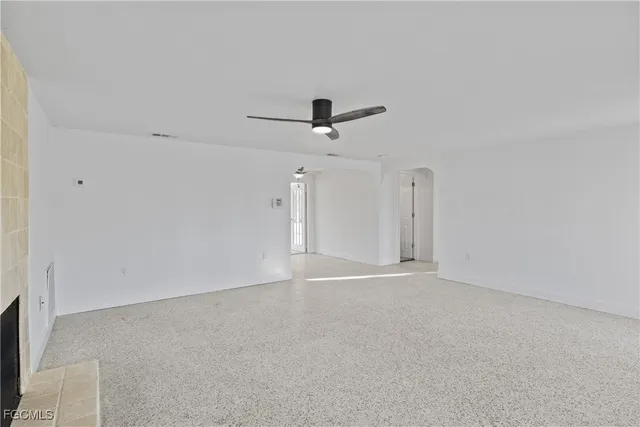 a view of an empty room