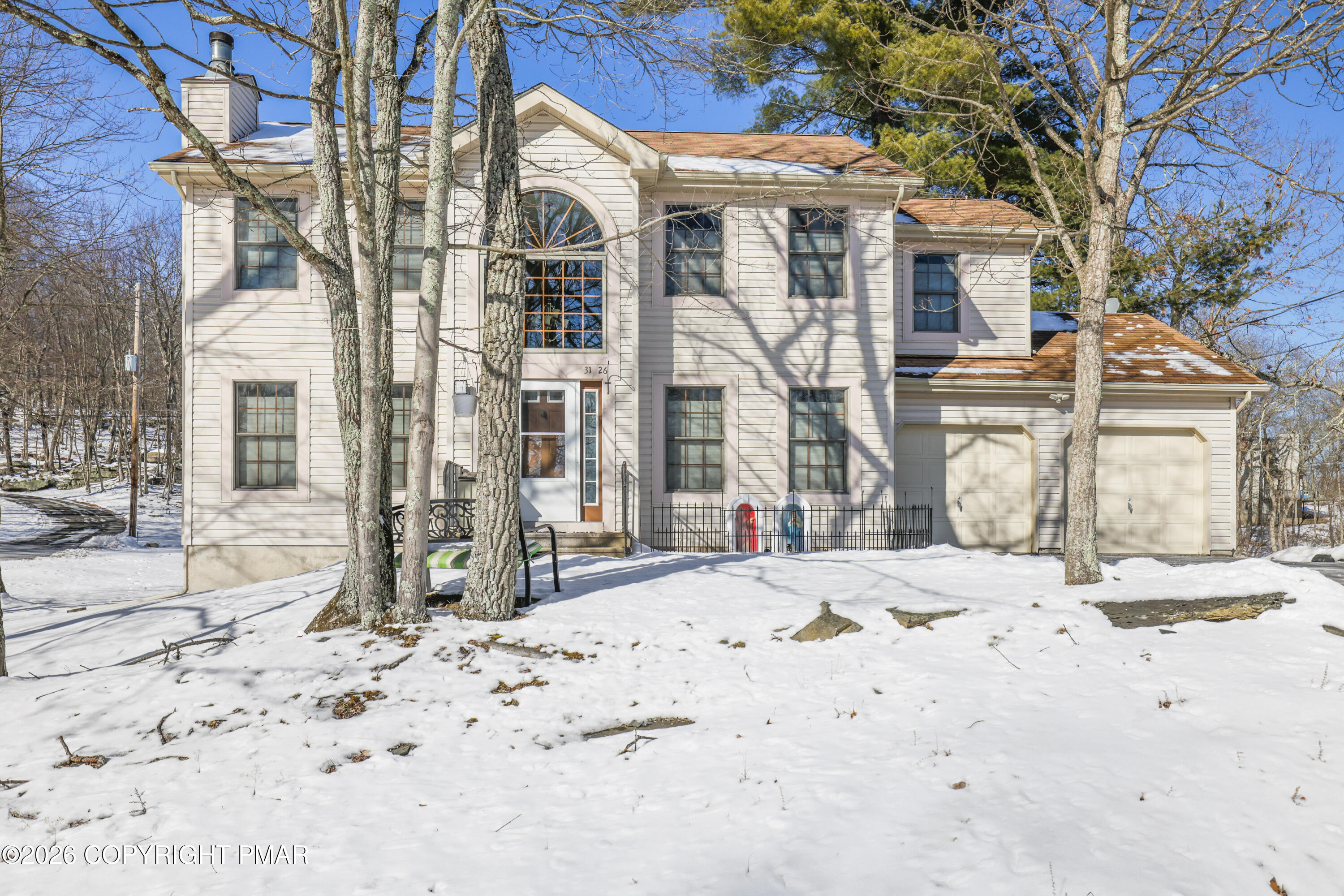 3220 Cherry Ridge Road Bushkill, PA 18324 - Photo 2 of 47 a view of a house with a snow
