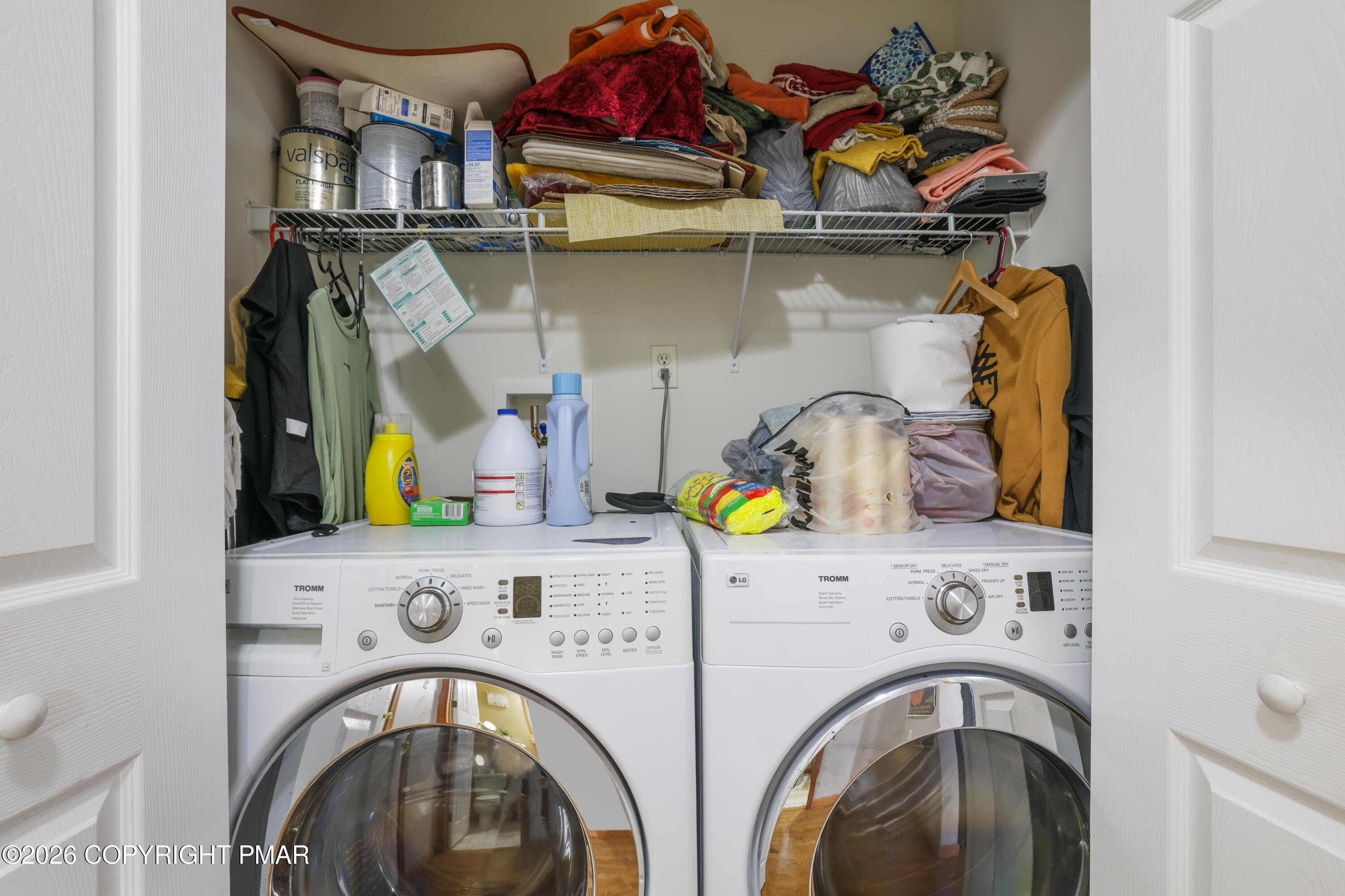 3220 Cherry Ridge Road Bushkill, PA 18324 - Photo 46 of 47 a utility room with dryer and washer