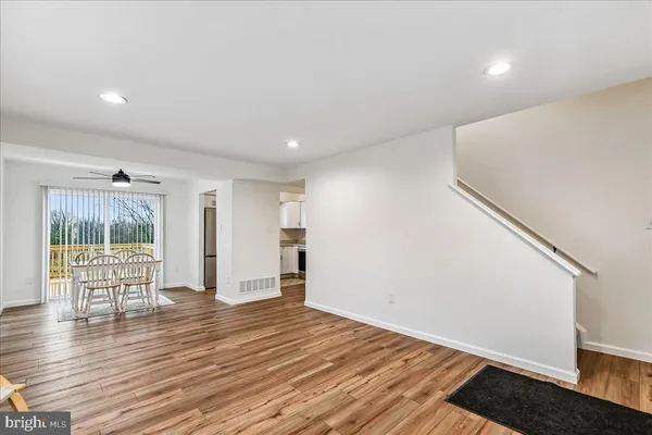 wooden floor in an empty room with wooden floor