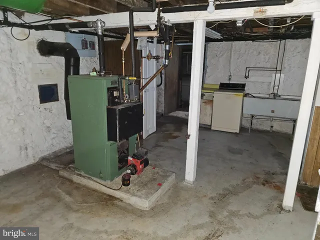 a view of storage and utility room