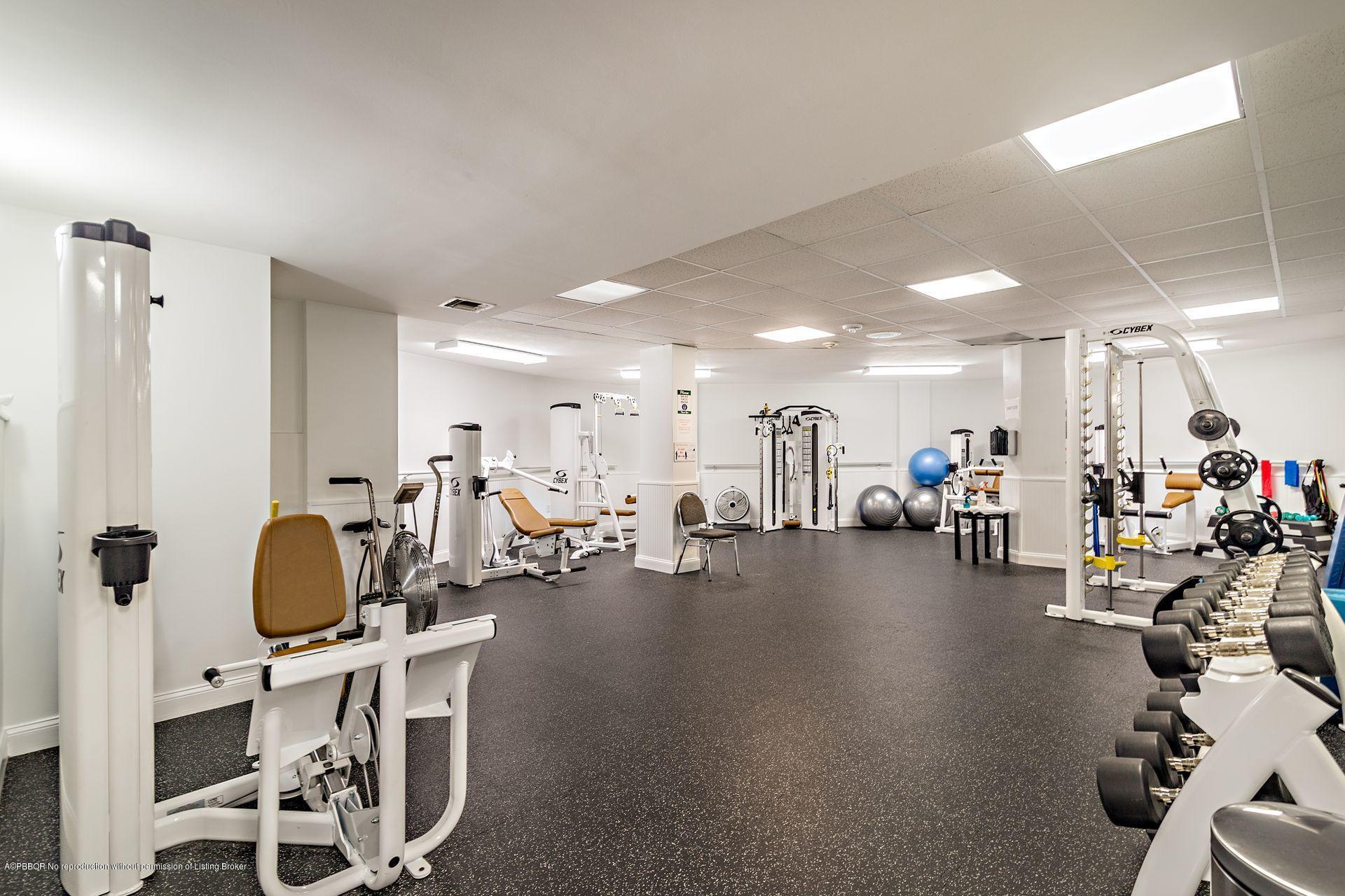 44 Cocoanut Row, Unit 326B Palm Beach, FL 33480 - Photo 16 of 19 a view of a room with gym equipment