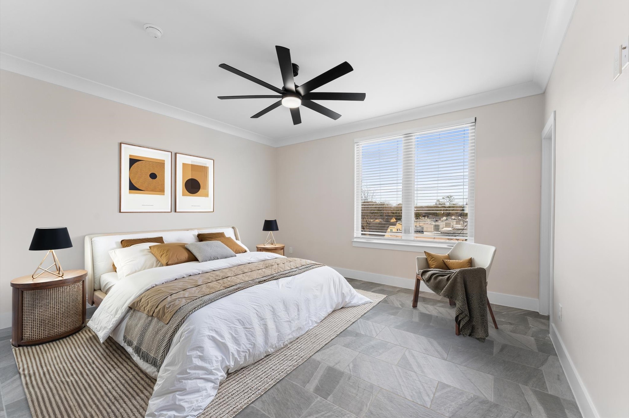 1908 Dismuke Street, Unit A Houston, TX 77023 - Photo 33 of 42 a bedroom with a bed and a window