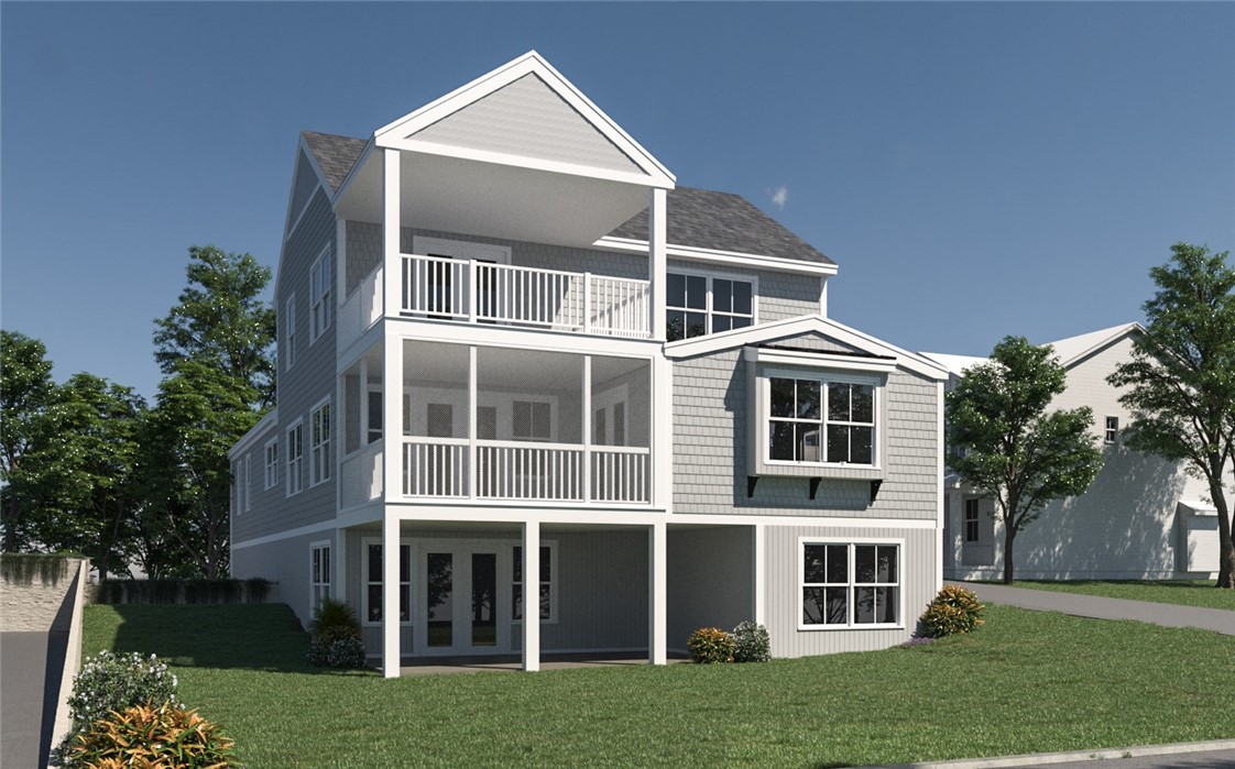 121 Robin Road Portsmouth, RI 02871 - Photo 24 of 37 Rendering of Completed House Front Elevation