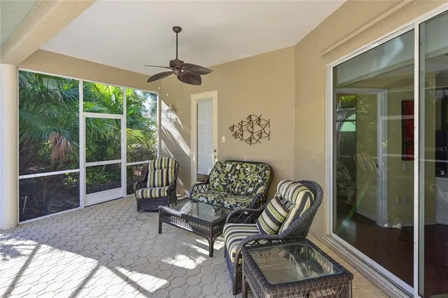 a room with furniture and windows