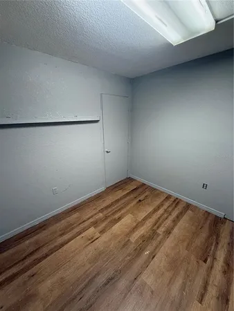 a view of a room with racks