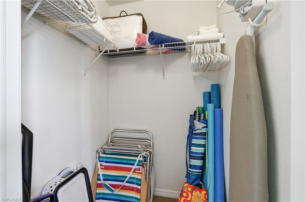 7920 Mahogany Run Lane, Unit 1015 Naples, FL 34113 - Photo 26 of 35 LARGE CLOSET FOR STORING BEACH AND GOLF ITEMS..