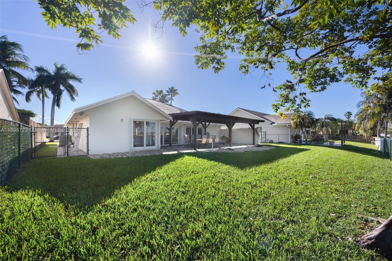 21960 Southwest 98th Avenue Cutler Bay, FL 33190 - Photo 23 of 25 a view of a house with garden and a tree