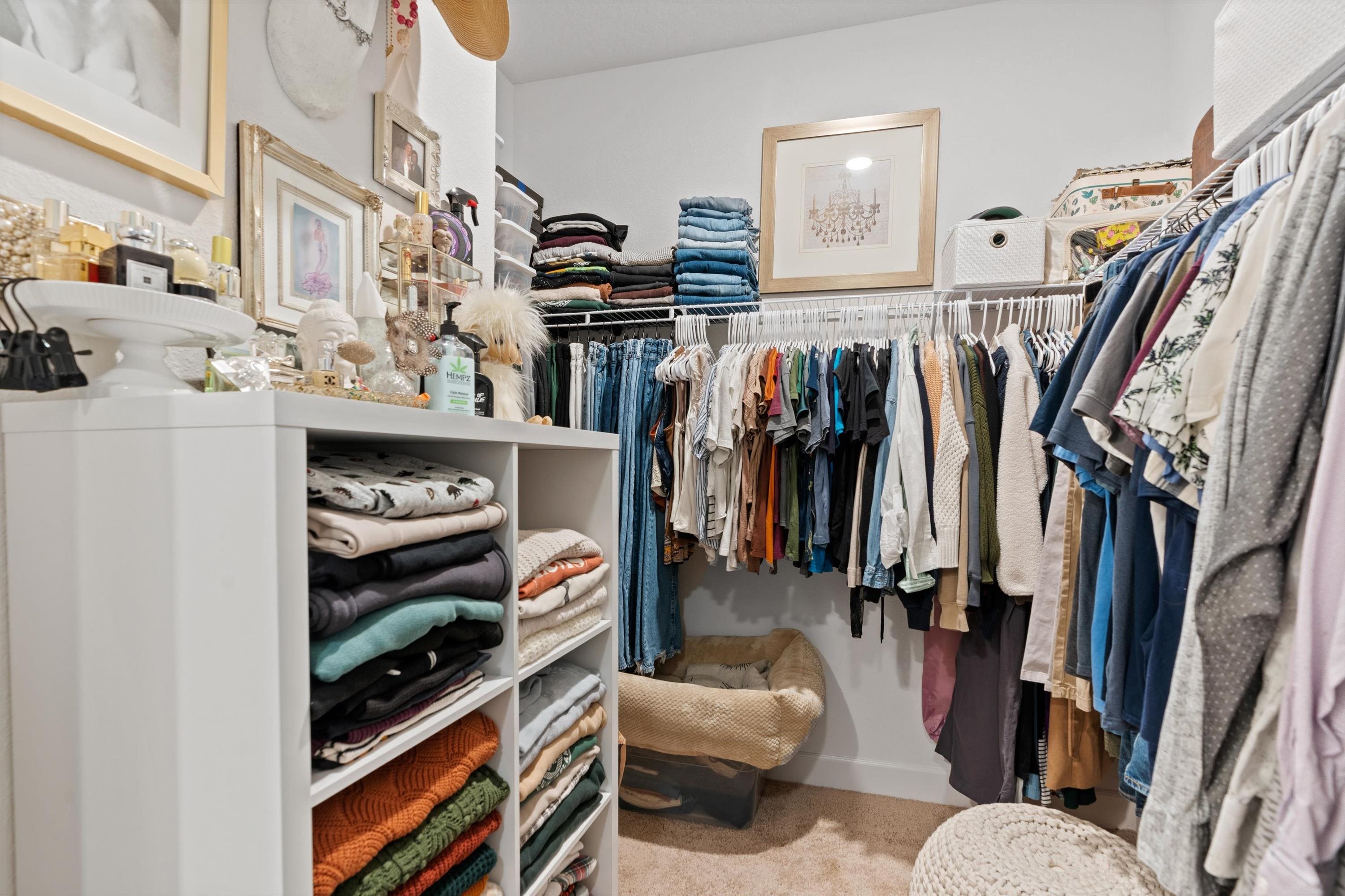 793 Morgans Treasure Road St. Augustine, FL 32084 - Photo 20 of 24 a view of walk in closet with clothes and shoes
