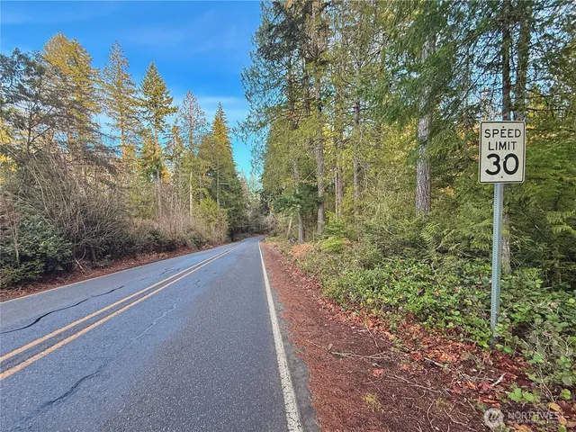 a view of a pathway both side of yard