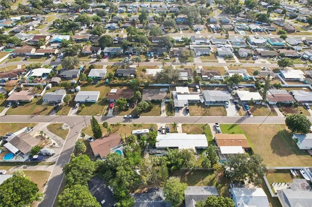 an aerial view of a city