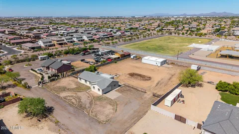 an aerial view of a city