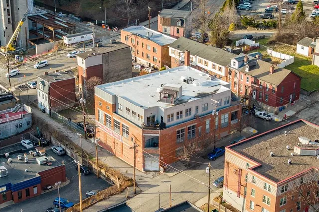 a view of a house with a large windows