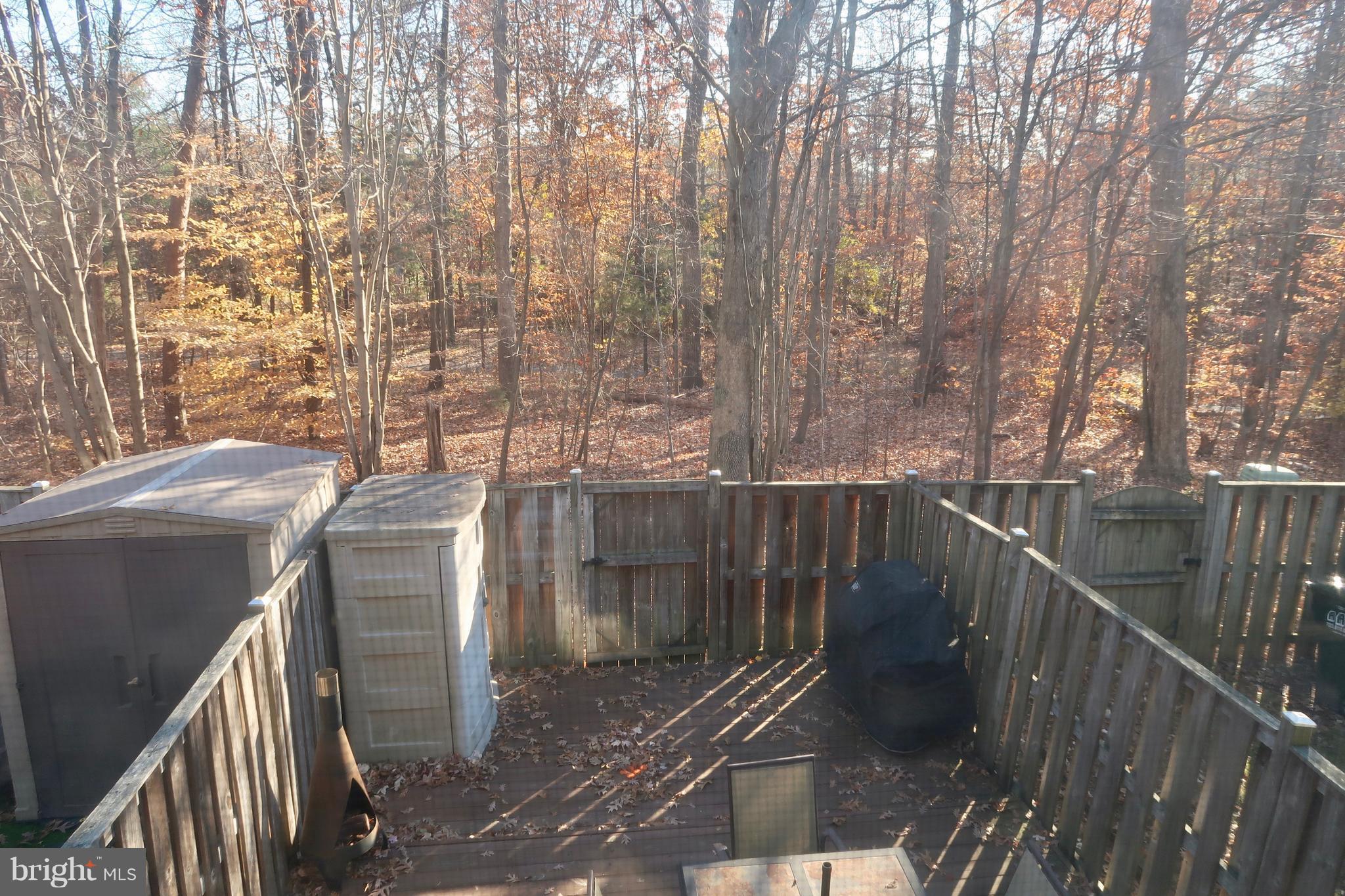 8512 Golden Ridge Court Lorton, VA 22079 - Photo 8 of 28 Rear View of Parkland and fenced backyard w/patio