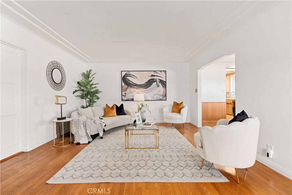 2701 Warren Way Arcadia, CA 91007 - Photo 3 of 30 a living room with furniture and wooden floor