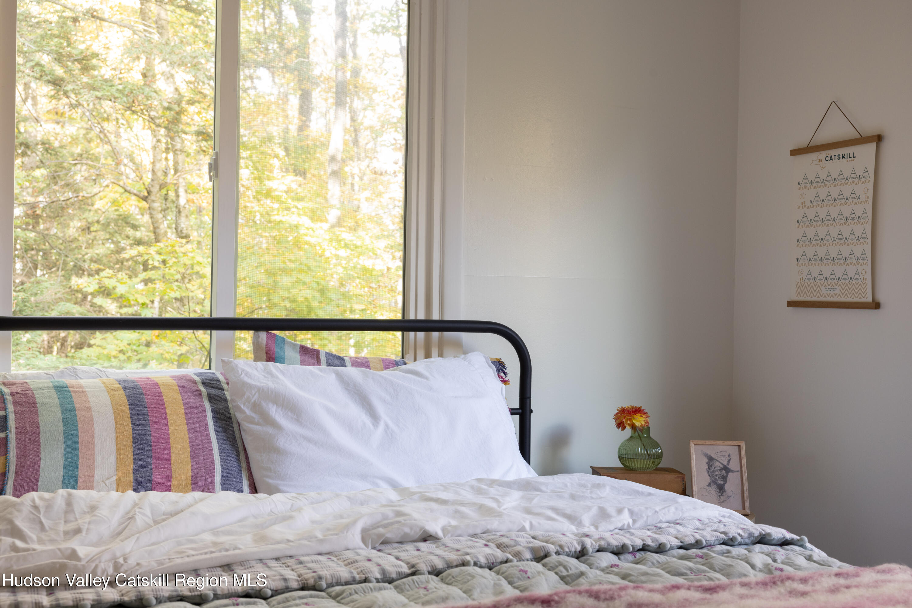 6 Clearview Road Hunter, NY 12442 - Photo 23 of 31 a bedroom with bed and a large window