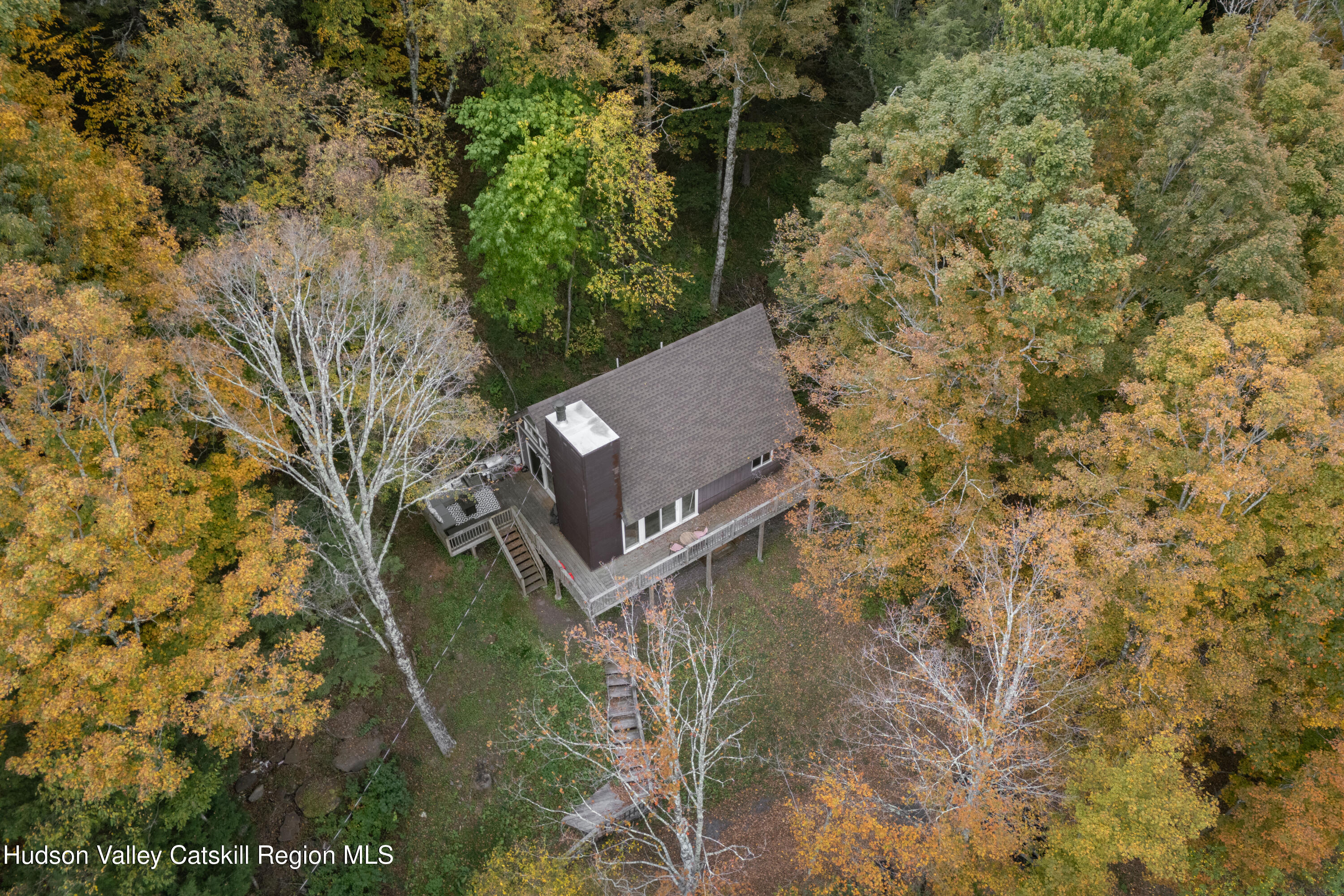6 Clearview Road Hunter, NY 12442 - Photo 29 of 31 an aerial view of a house with a yard