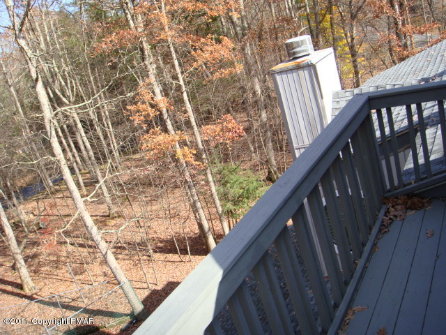 726 Decker Road Bushkill, PA 18324 - Photo 21 of 28 a view of balcony with wooden floor and fence